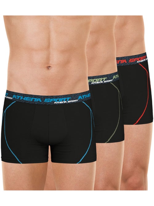 Lot de 3 boxers homme training dry athena - Kiabi