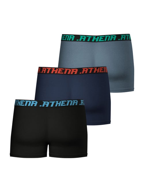 Lot de 3 boxers homme trio essentiel athena - Kiabi Lot de 3 boxers homme trio essentiel athena - Kiabi