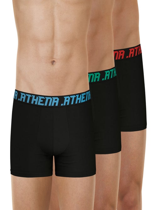 Lot de 3 boxers homme trio essentiel athena - Kiabi Lot de 3 boxers homme trio essentiel athena - Kiabi