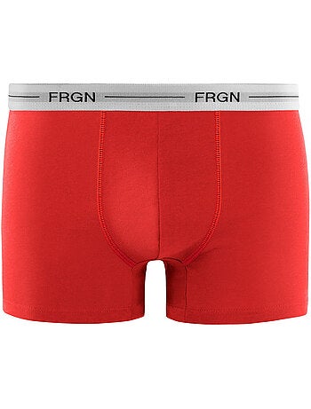 Lot de 3 boxers junior en coton colorés ceinture blanches frgn freegun