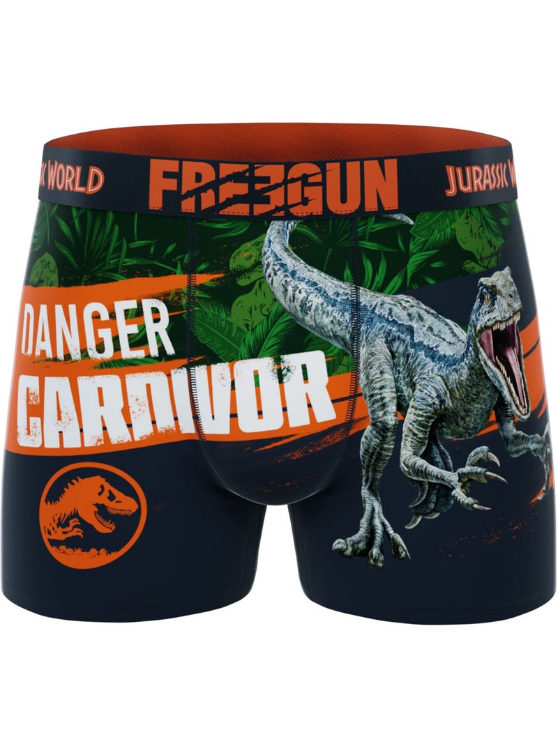 Lot de 3 boxers junior jurassic freegun Orange - Kiabi