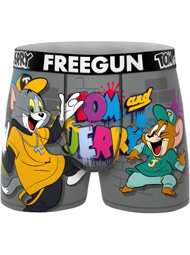 Lot de 3 boxers junior tom and jerry freegun Noir - Kiabi