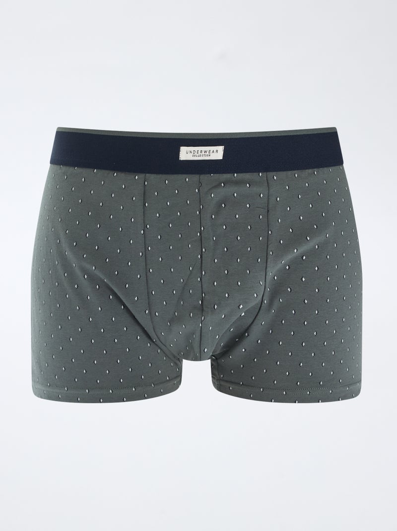 Lot de 3 boxers Kaki - Kiabi