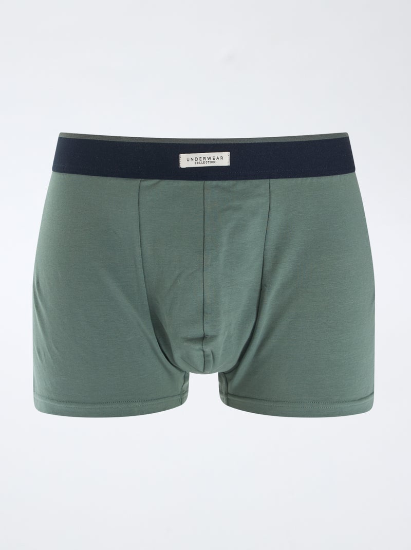 Lot de 3 boxers Kaki - Kiabi