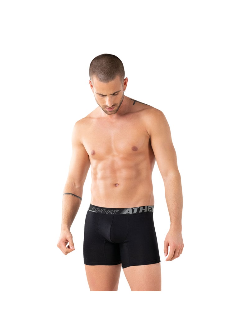 Lot de 3 boxers mi-longs homme sport air fit athena Noir - Kiabi