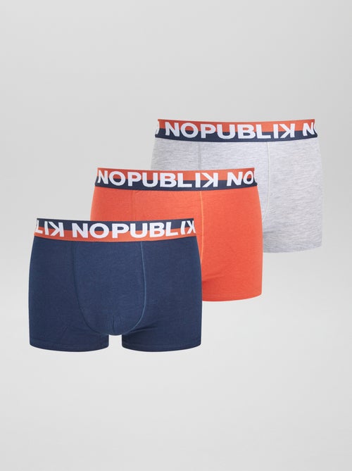 Lot de 3 boxers 'No Publik' - Kiabi