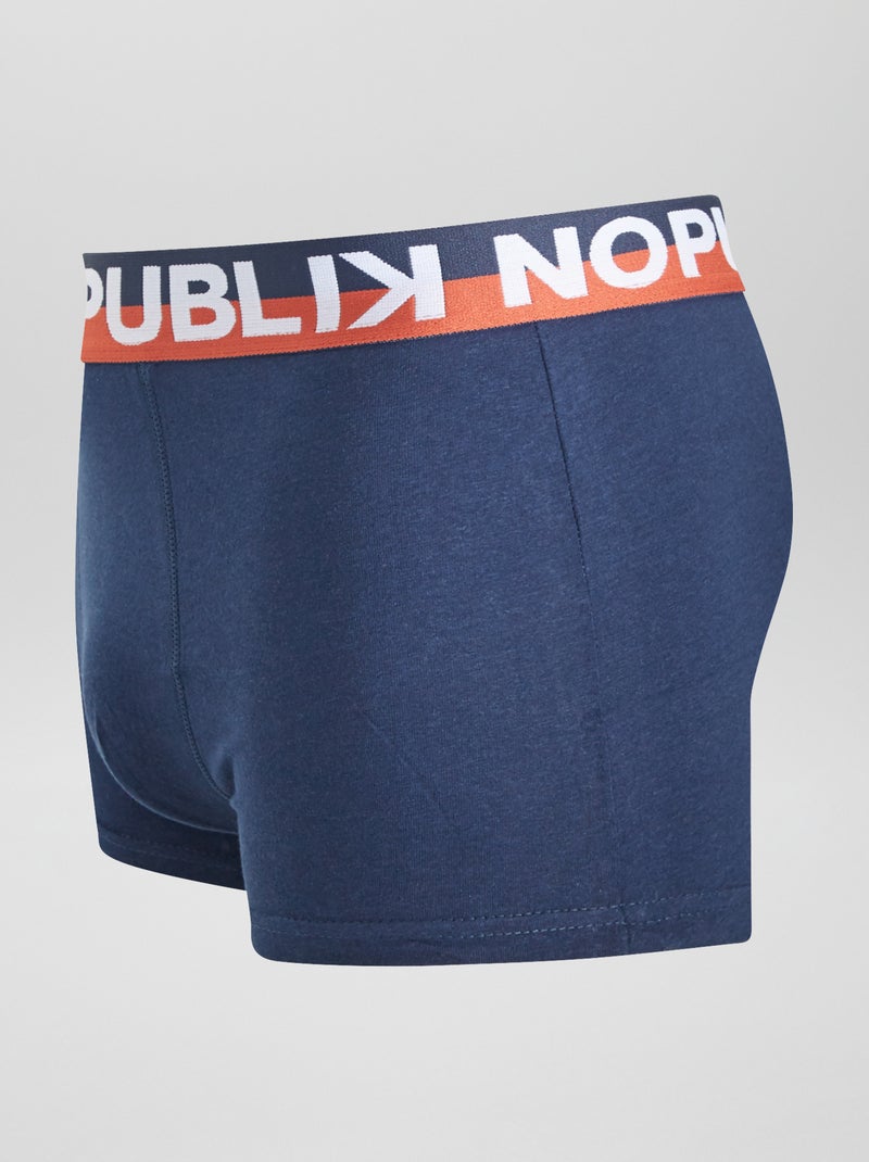 Lot De 5 Boxers Garçon Imprimés Pirates - Marine/rouge - Taille 8A