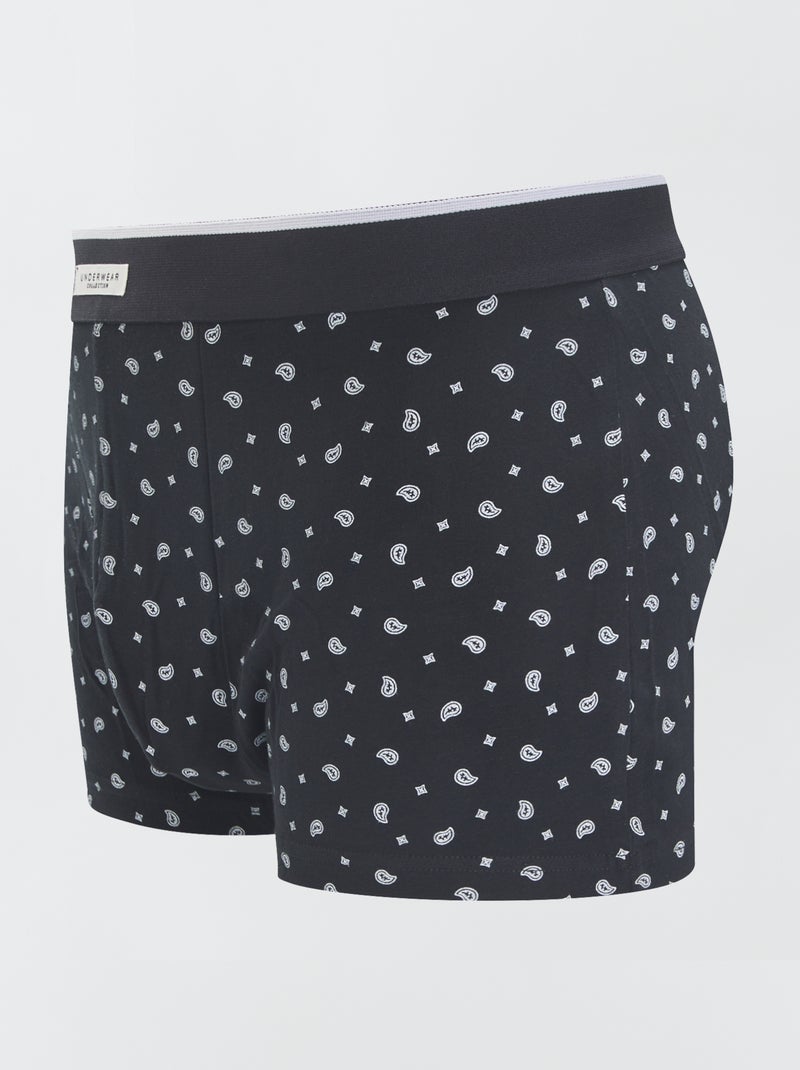 Lot de 3 boxers Noir - Kiabi