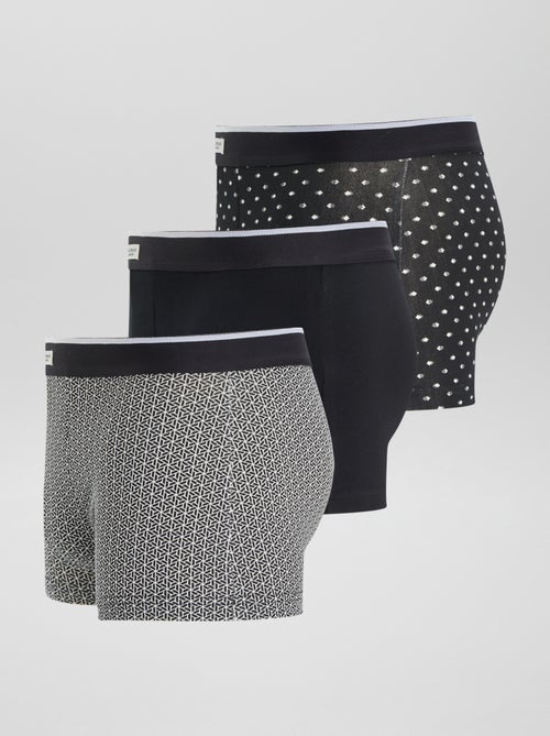 Lot de 3 boxers pour homme en maille fantaisie - Kiabi Lot de 3 boxers pour homme en maille fantaisie - Kiabi