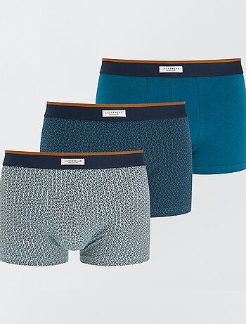 Lot de 3 boxers pour homme en maille fantaisie