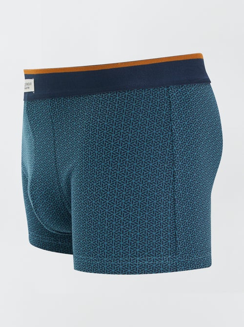 Lot de 3 boxers pour homme en maille fantaisie - Kiabi