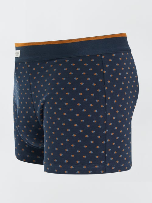 Lot de 3 boxers pour homme en maille fantaisie - Kiabi