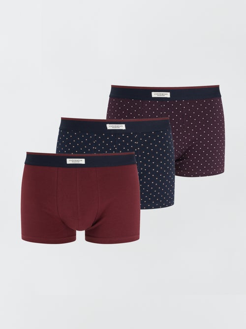 Lot de 3 boxers pour homme en maille fantaisie - Kiabi Lot de 3 boxers pour homme en maille fantaisie - Kiabi