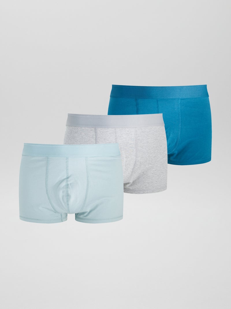 Lot de 3 boxers  size+ Bleu - Kiabi