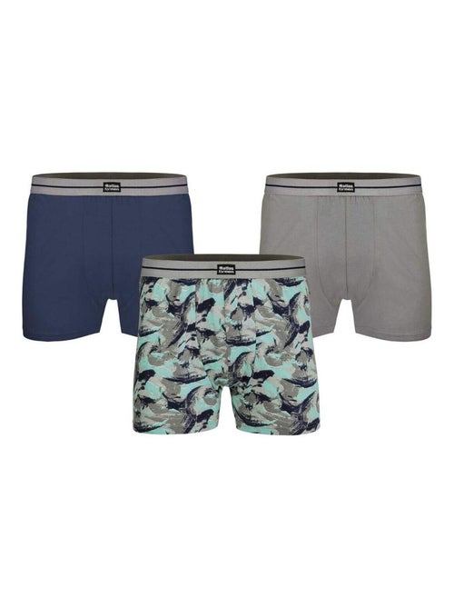 Lot de 3 Boxers Stretch  - ATLAS FOR MEN - Kiabi