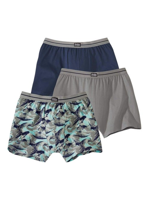 Lot de 3 Boxers Stretch  - ATLAS FOR MEN - Kiabi