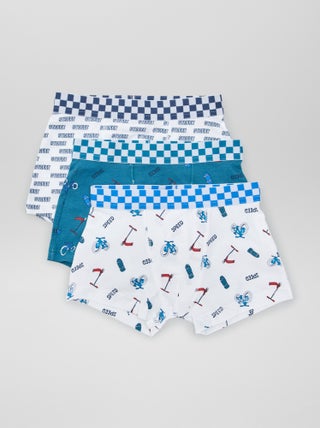 Lot de 3 boxers stretch