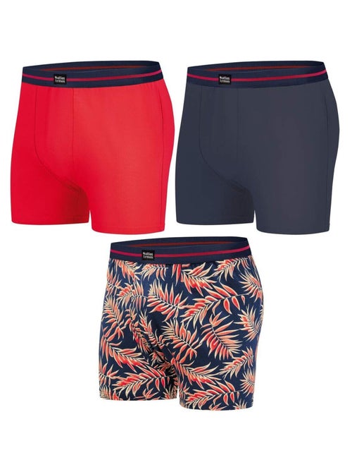 Lot de 3 Boxers Stretch Confort   - ATLAS FOR MEN - Kiabi