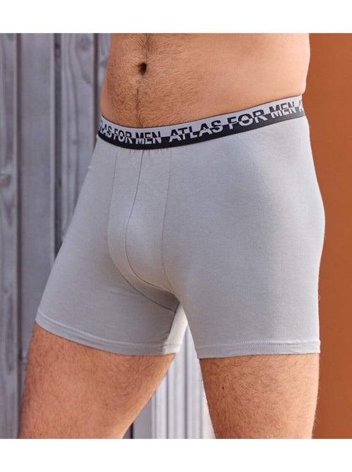 Lot de 3 Boxers Stretch Confort   - ATLAS FOR MEN - Kiabi