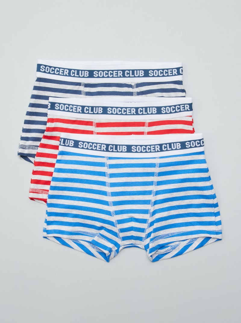 Lot de 3 boxers stretch Gris - Kiabi
