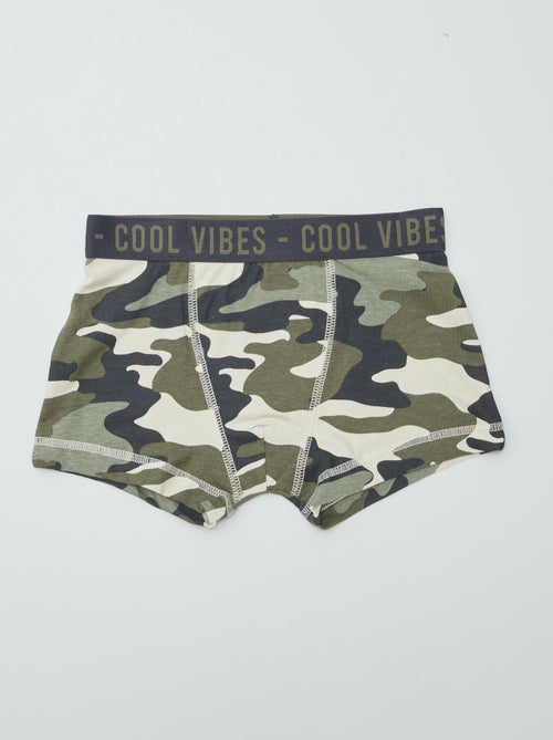 Lot de 3 boxers stretch - Kiabi