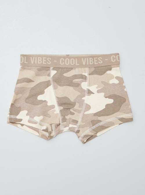 Lot de 3 boxers stretch - Kiabi