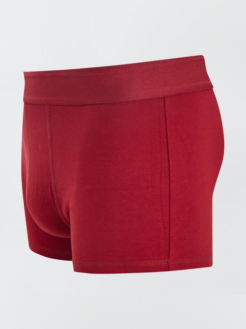 Lot de 3 boxers unis - Kiabi