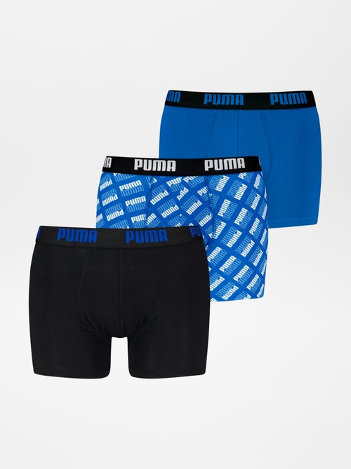 Lot de 3 boxers unis et imprimés 'Puma' - Kiabi