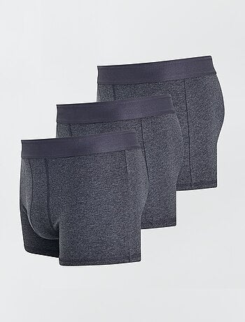 Lot de 3 boxers unis