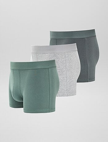 Lot de 3 boxers unis