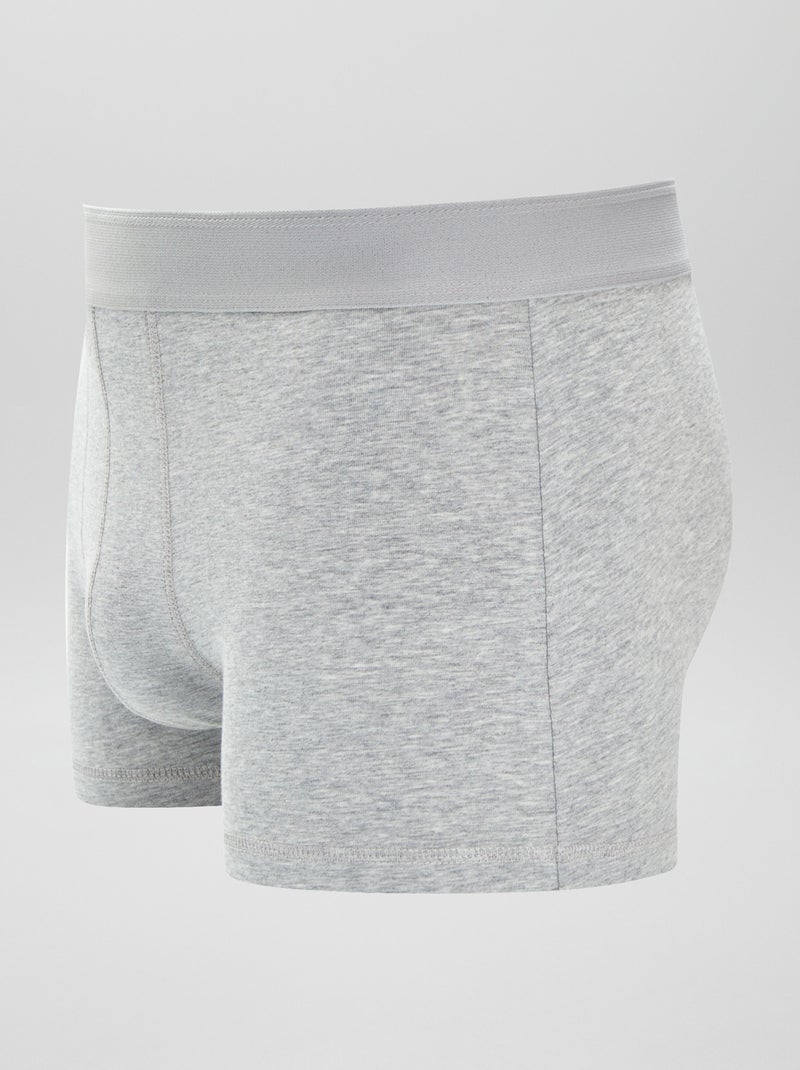 Lot de 3 boxers unis Kaki - Kiabi