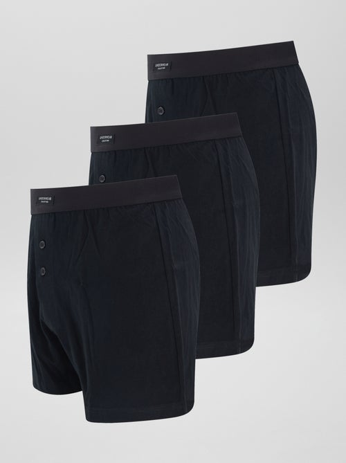 Lot de 3 boxers unis - Kiabi