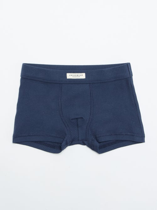Lot de 3 boxers unis - Kiabi