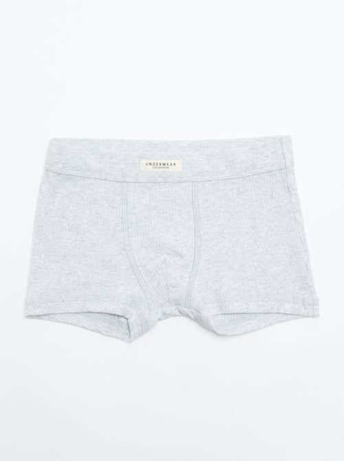 Lot de 3 boxers unis - Kiabi