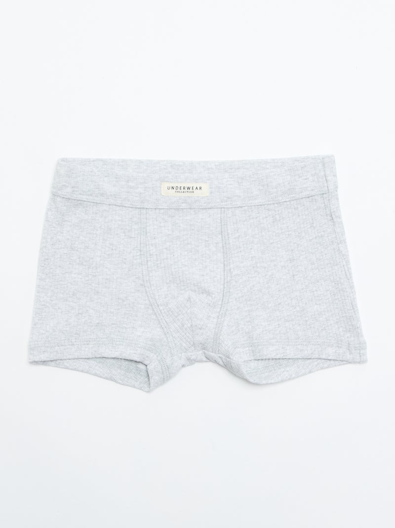 Lot de 3 boxers unis Rouge - Kiabi
