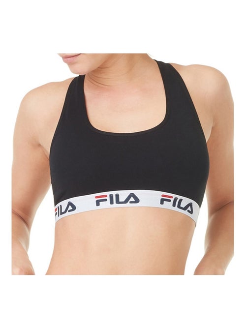 Lot de 3 brassières coton femme uni fila - Kiabi Lot de 3 brassières coton femme uni fila - Kiabi