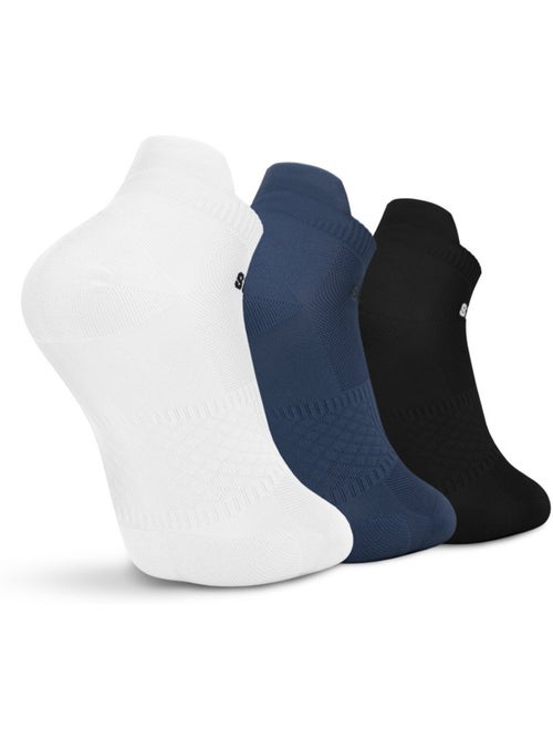 Lot de 3 chaussettes basses de sport fitness homme et femme trim - Kiabi