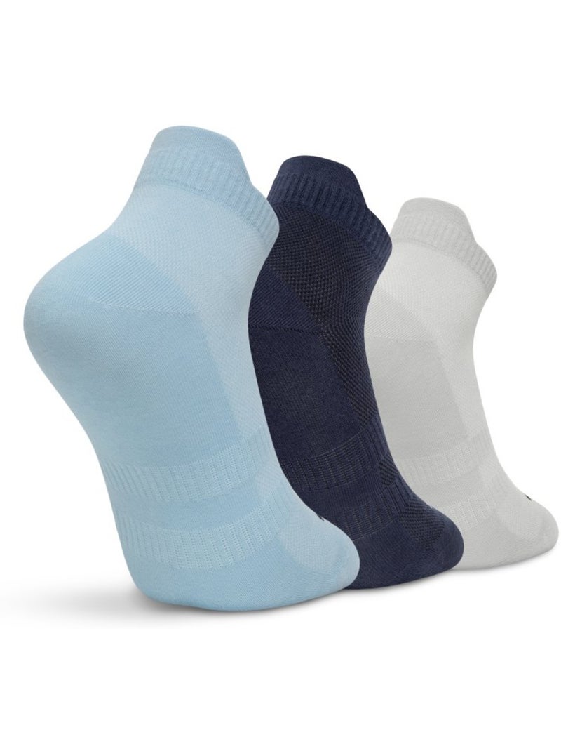 Lot de 3 chaussettes basses golf coton bio golf homme et femme torrey blues Bleu - Kiabi