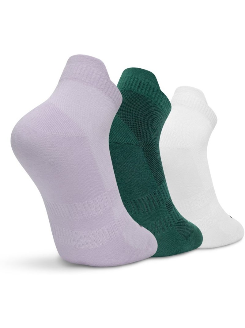 Lot de 3 chaussettes basses golf coton bio golf homme et femme true Blanc - Kiabi