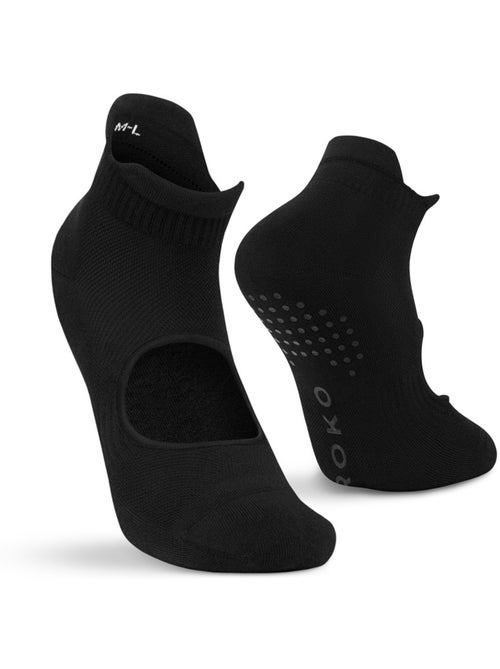 Lot de 3 chaussettes basses yoga antidérapantes fitness homme et femme scale - Kiabi