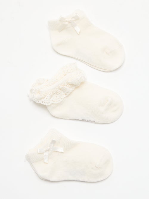 Lot de 3 chaussettes de cérémonie - Kiabi