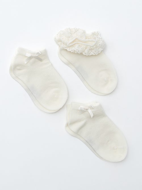 Lot de 3 chaussettes de cérémonie - Kiabi