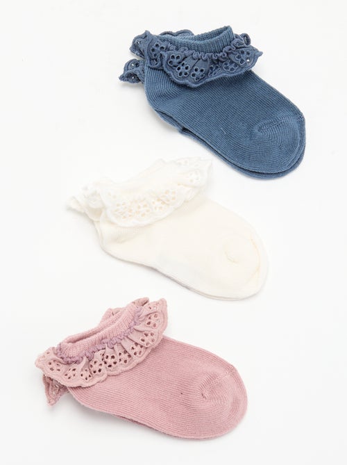 Lot de 3 chaussettes de cérémonie - Kiabi