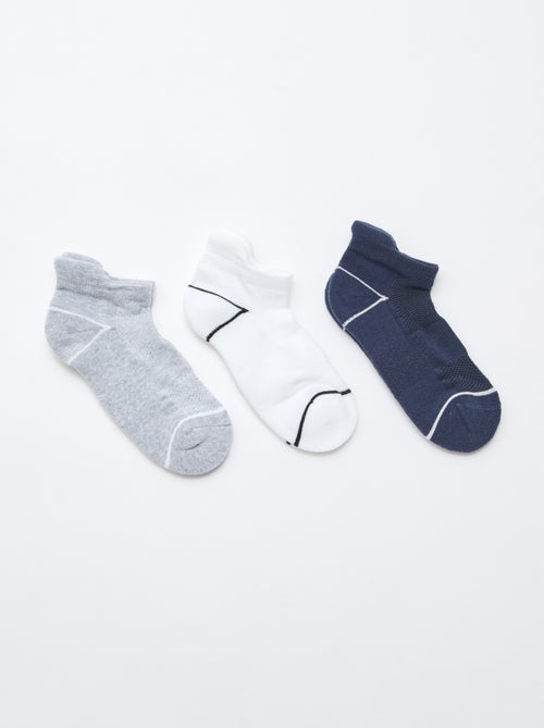 Lot de 3 chaussettes de sport invisibles - Kiabi