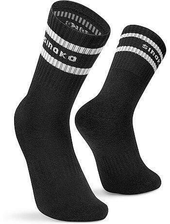 Lot de 3 chaussettes de sport mi-mollet fitness homme et femme sidekick