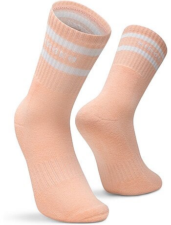 Lot de 3 chaussettes de sport mi-mollet fitness homme et femme sidekick
