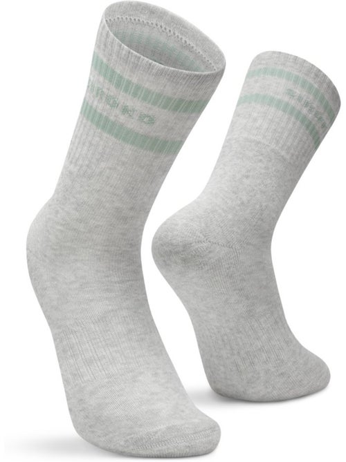 Lot de 3 chaussettes de sport mi-mollet fitness homme et femme sidekick - Kiabi