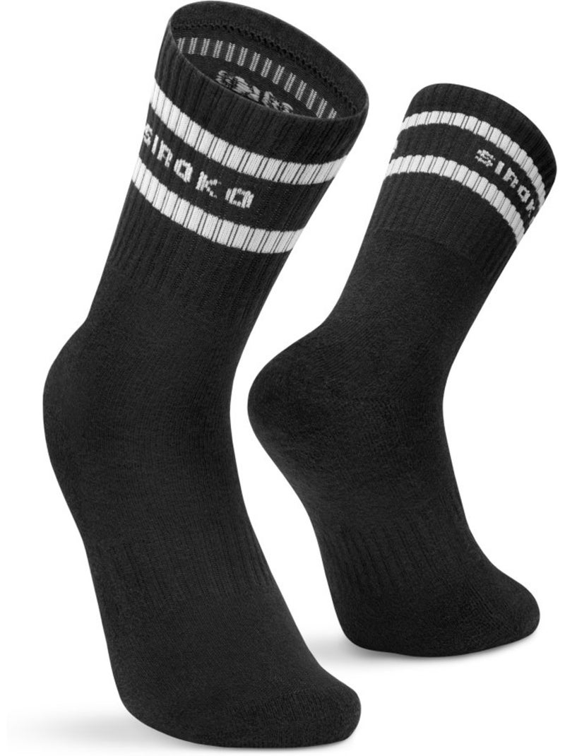 Lot de 3 chaussettes de sport mi-mollet fitness homme et femme sidekick Rose - Kiabi