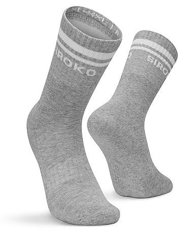 Lot de 3 chaussettes de sport mi-mollet fitness homme et femme tribe