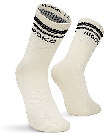 Lot de 3 chaussettes de sport mi-mollet fitness homme et femme tribe
